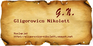 Gligorovics Nikolett névjegykártya
